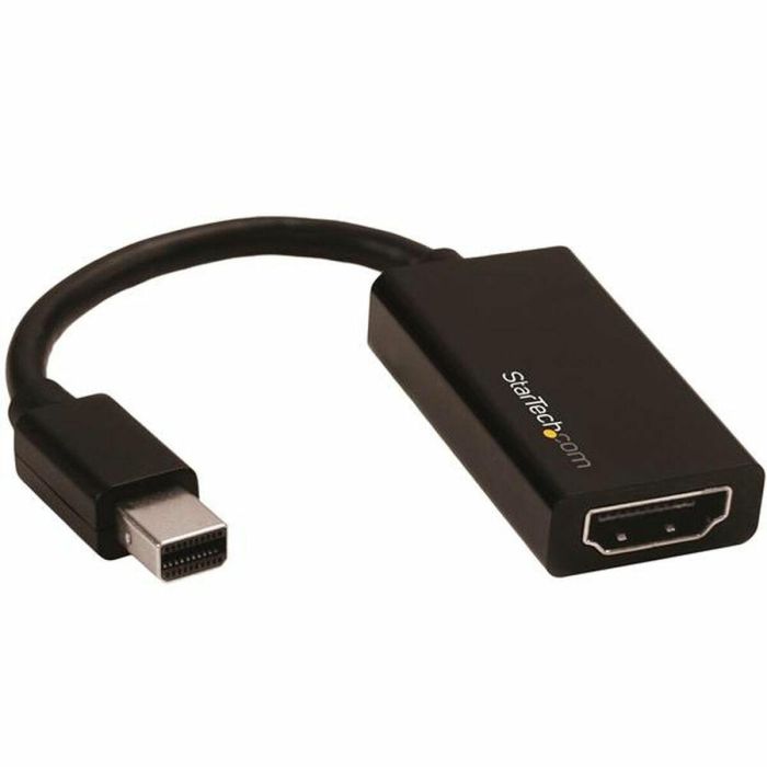 Adaptador Mini DisplayPort a HDMI Startech MDP2HD4K60S 4K Ultra HD Negro 0 Adaptador Mini DisplayPort a HDMI Startech MDP2HD4K60S 4K Ultra HD Negro 0