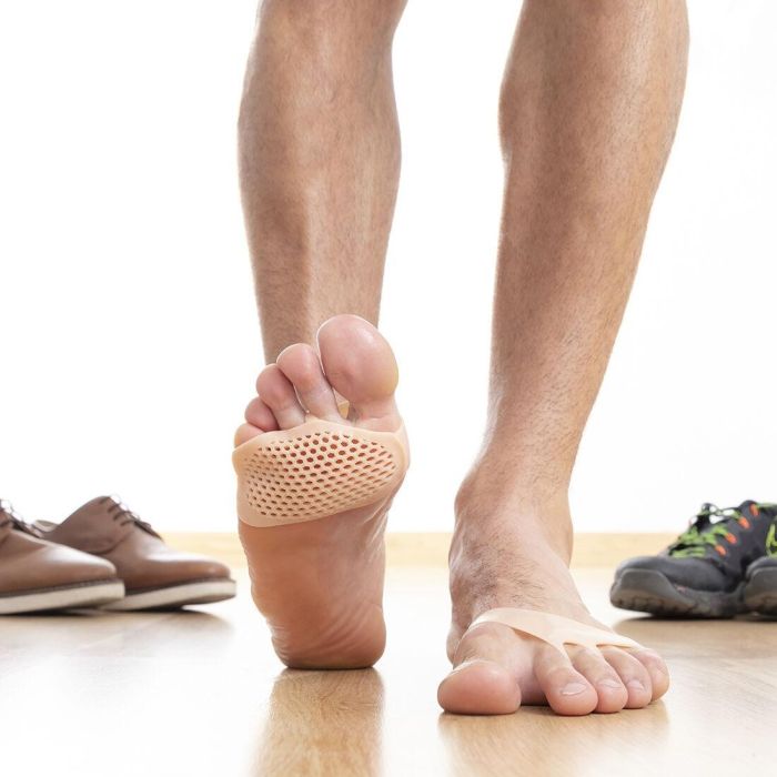 Pack Almohadillas Metatarsianas de Gel de Silicona y Corrector Protector de Silicona para Juanetes InnovaGoods 11