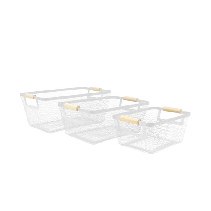 Cesta de metal organizadora Confortime 33.2 x 22.6 x 13.5 cm (10 Unidades) 5 Cesta de metal organizadora Confortime 33.2 x 22.6 x 13.5 cm (10 Unidades) 5