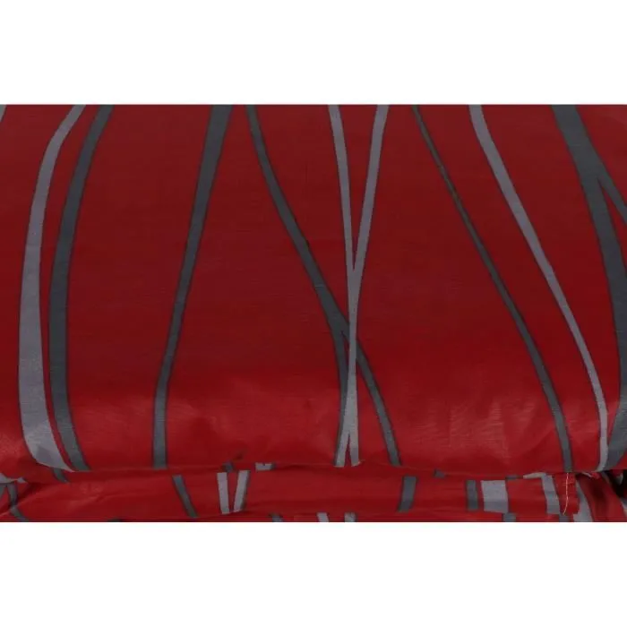 Juego de Cama con Funda Nórdica 220x240 cm y Fundas de Almohada 60x60 cm - 65% Algodón, 35% Poliéster - Rojo ASI8681181780442 4