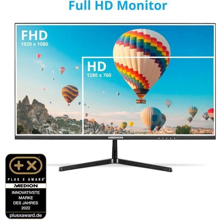 Monitor de pantalla grande - MEDION - AKOYA P52424 MD 20152 - 60,5 cm (24'') Full HD - HDR10 - DP - HDMI 1