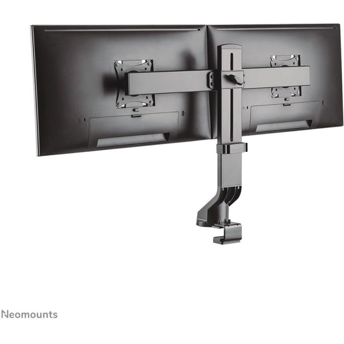 Neomounts FPMA-D860DBLACK Soporte de Escritorio para 2 Monitores de hasta 27" (69 cm), 7KG, Pinza/Atornillado 15