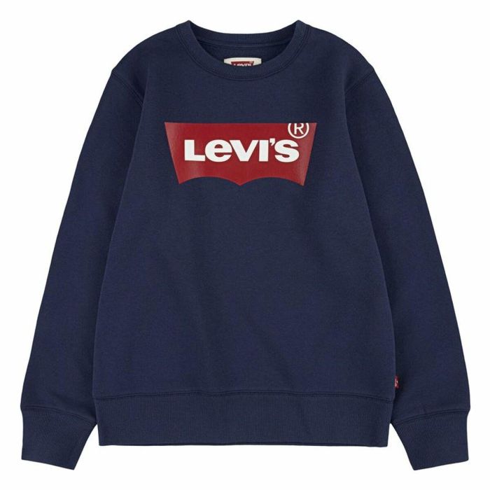 Sudadera Infantil Levi's Batwing Blanco Azul oscuro