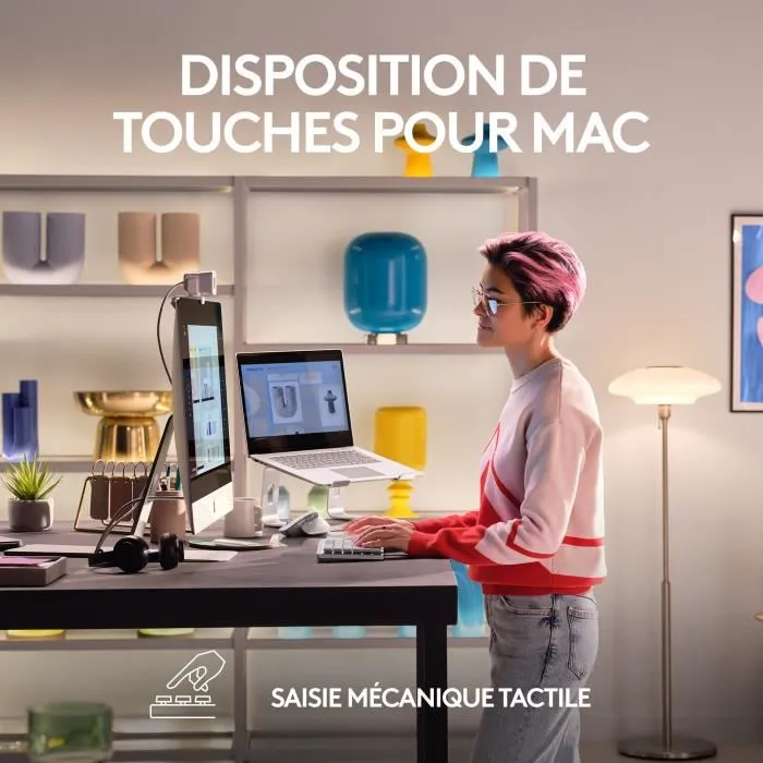 Logitech MX Mechanical Mini Teclado Inalambrico para Mac Gris Pala 1