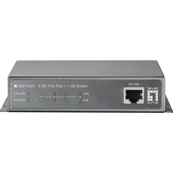 Switch 4x GE GEP-0521 115W 4xPoE+ 2 Switch 4x GE GEP-0521 115W 4xPoE+ 2
