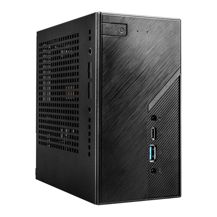 ASRock DeskMini H470 Mini PC Barebone, LGA 1200, Intel H470, Sin CPU, 1.92L, Negro 1
