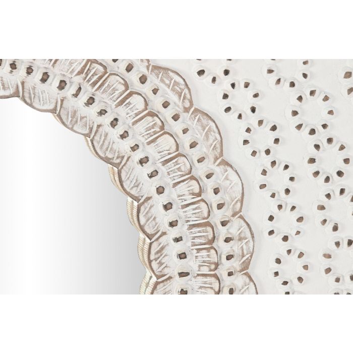 DKD Home Decor Espejo Indio Blanco Natural MDF Cristal 120 x 120 x 2.5 cm 1 DKD Home Decor Espejo Indio Blanco Natural MDF Cristal 120 x 120 x 2.5 cm 1