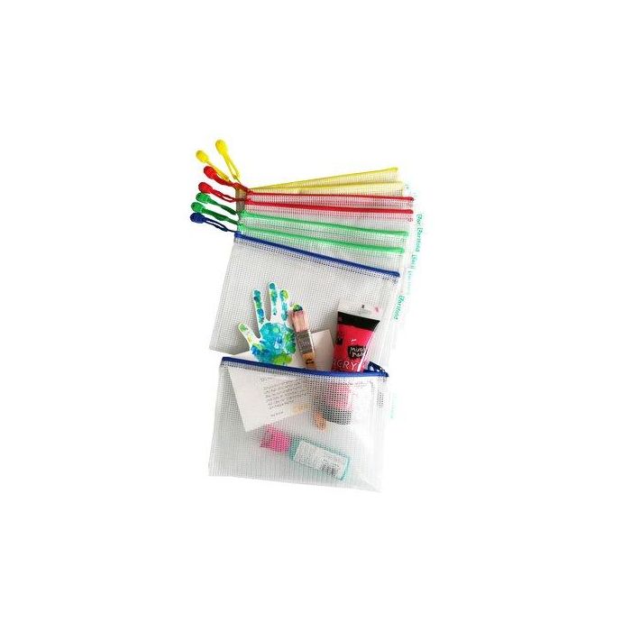 Dosier Sobre Tarifold Cremallera Pvc A5 Colores Surtidos Pack De 8