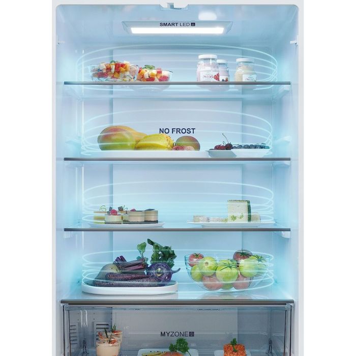 Frigorífico combinado Haier HFR5719EWMG 190 Plateado 11 Frigorífico combinado Haier HFR5719EWMG 190 Plateado 11