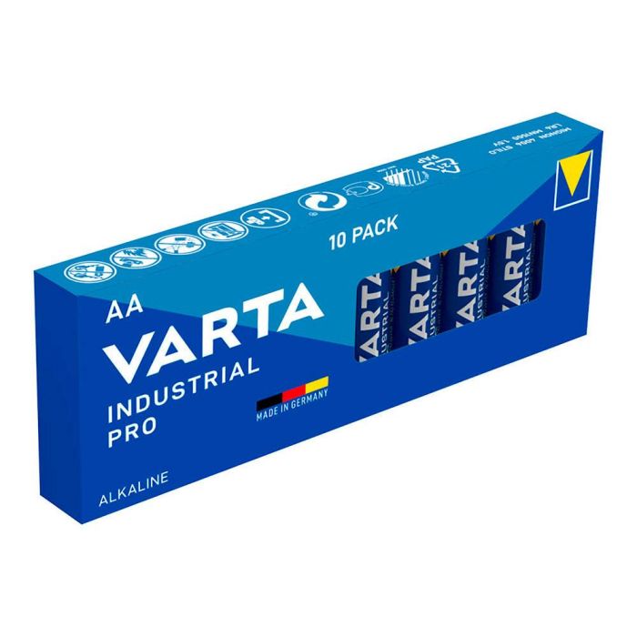 Pack de 10 pilas aa lr06 varta industrial pro ø14,5x50,5mm 1