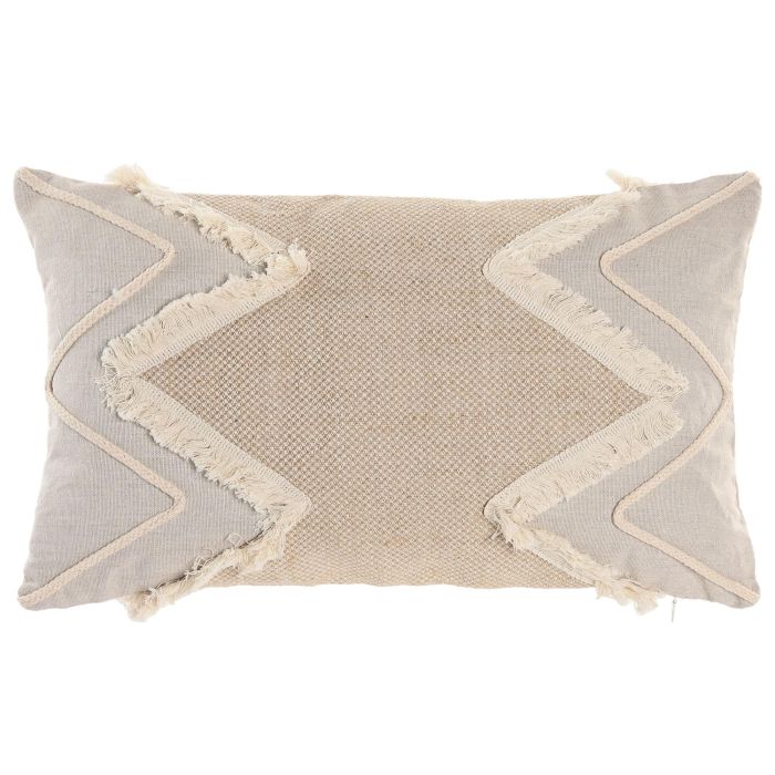 Cojin Boho DKD Home Decor Beige Natural 50 x 30 cm (2 Unidades) 0 Cojin Boho DKD Home Decor Beige Natural 50 x 30 cm (2 Unidades) 0