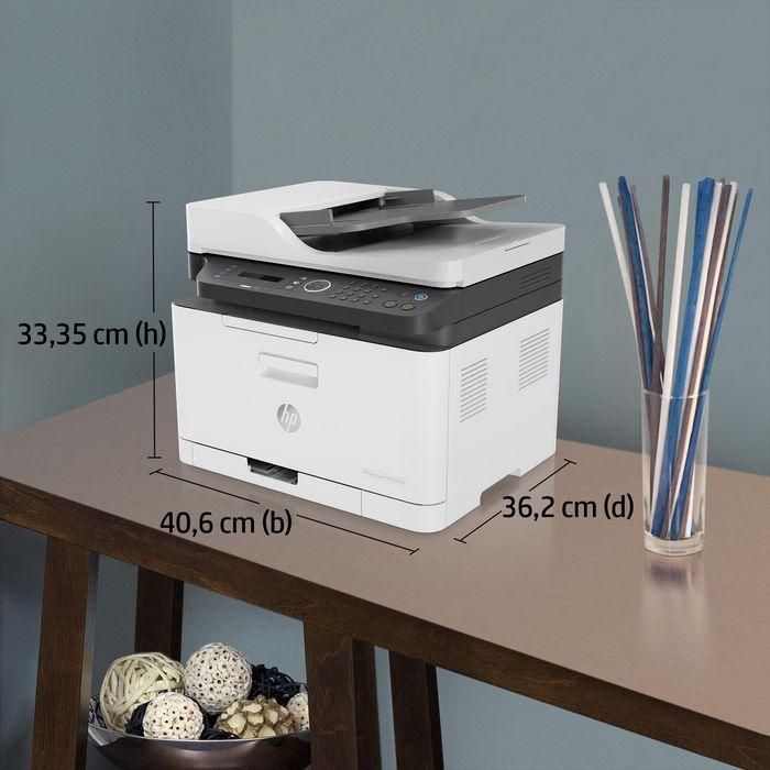 HP 179fnw Impresora Multifunción Láser Color Wi-Fi, Imprime, Escanea, Copia, Fax, Compacta, Móvil, Alta Calidad Color 24 HP 179fnw Impresora Multifunción Láser Color Wi-Fi, Imprime, Escanea, Copia, Fax, Compacta, Móvil, Alta Calidad Color 24