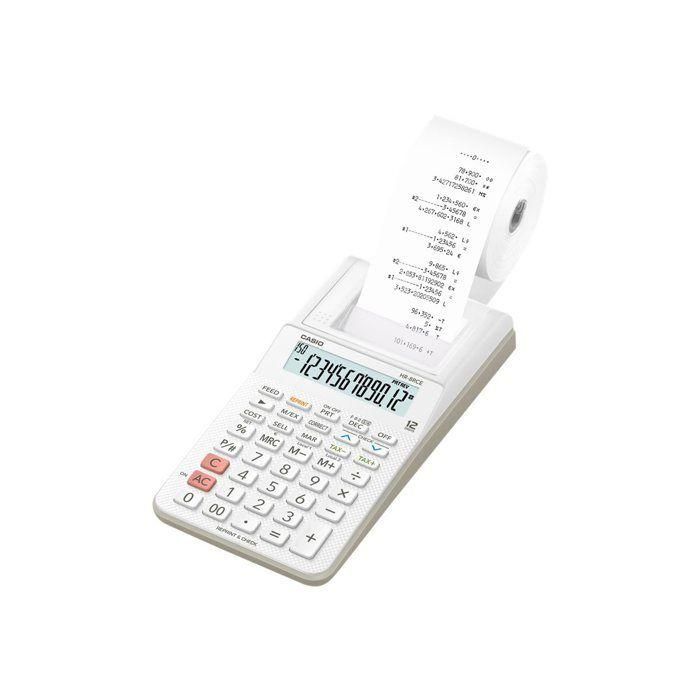 Casio HR-8RCE12 Calculadora impresora pantalla 12 dígitos, AC/DC, pilas, cálculo de ganancias/impuestos, papel 58mm, negro 0 Casio HR-8RCE12 Calculadora impresora pantalla 12 dígitos, AC/DC, pilas, cálculo de ganancias/impuestos, papel 58mm, negro 0