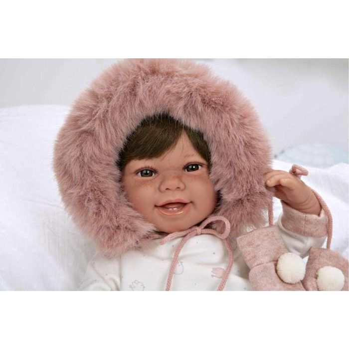 Muñecas Arias Muñeca Elegance 45 cm Zoe Rosa con Manoplas (Muñeco de Peso) 11