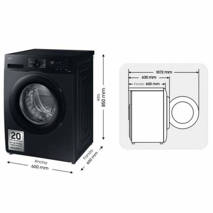 Lavadora Samsung WW90CGC04DABEC 1400 rpm 9 kg 4