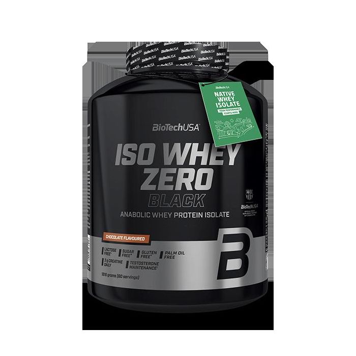 BIOTECHUSA Iso Whey Zero Black Proteína Aislada Chocolate 1816 g