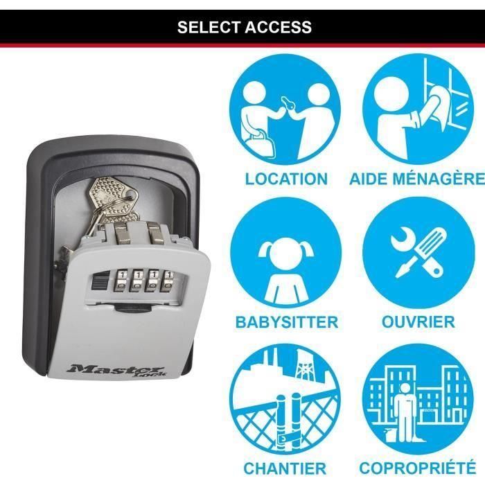 MASTER LOCK Caja de llave segura - Formato M - Caja de llave - Almacenamiento seguro 2