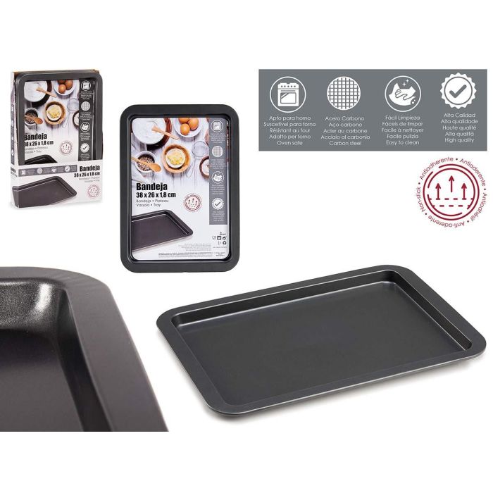Bandeja Rectangular Metal 38Cm Kinvara (24 Unidades) Bandeja Rectangular Metal 38Cm Kinvara (24 Unidades)