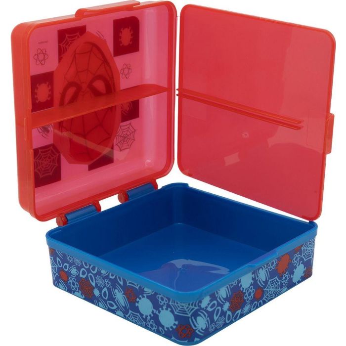 Sandwichera Cuadrada Multicompartimentos Spiderman CZ11274 4 Sandwichera Cuadrada Multicompartimentos Spiderman CZ11274 4