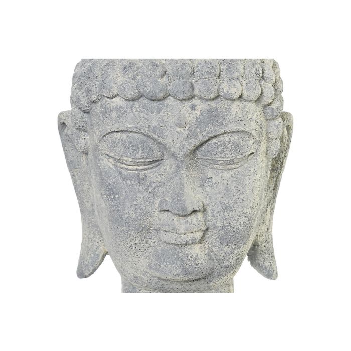 DKD Home Decor Figura Decorativa de Estilo Oriental Cabeza de Buda de Resina Gris Claro 20 x 35 x 22 cm Pack de 4 Unidades 1 DKD Home Decor Figura Decorativa de Estilo Oriental Cabeza de Buda de Resina Gris Claro 20 x 35 x 22 cm Pack de 4 Unidades 1