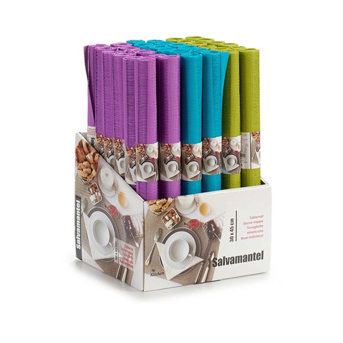 Salvamantel Kinvara 30x45 cm, rayas colores vivos - Morado, Verde, Azul (72 Unidades) 2