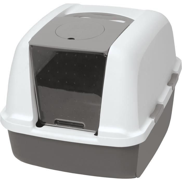 Catit Caja de Arena Cubierta JUMBO para Gatos, Tapa Elevable para Limpieza Fácil, Mantiene Privacidad y Arena Adentro 46x55x45 cm Catit Caja de Arena Cubierta JUMBO para Gatos, Tapa Elevable para Limpieza Fácil, Mantiene Privacidad y Arena Adentro 46x55x45 cm