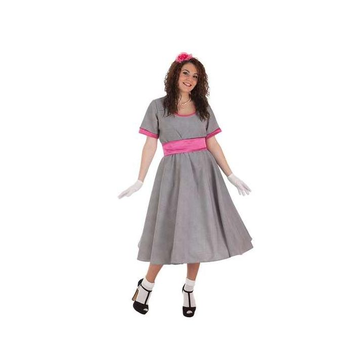Creaciones Llopis t-m Disfraz Adulto Años 50 Mujer con Vestido, Cinturón y Guantes Talla M Creaciones Llopis t-m Disfraz Adulto Años 50 Mujer con Vestido, Cinturón y Guantes Talla M