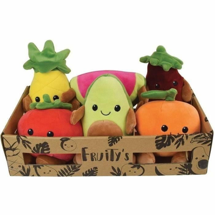Jemini Caja de Peluches de Frutas y Verduras Fruity, 6 unidades suaves de 17 cm para jugar al mercado: aguacate, naranja, tomate, piña, sandía 4 Jemini Caja de Peluches de Frutas y Verduras Fruity, 6 unidades suaves de 17 cm para jugar al mercado: aguacate, naranja, tomate, piña, sandía 4