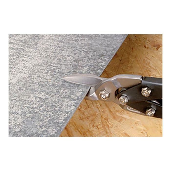 Wolfcraft Tijeras para chapa 260 mm cortes rectos a la derecha mangos antideslizantes acero verde 2