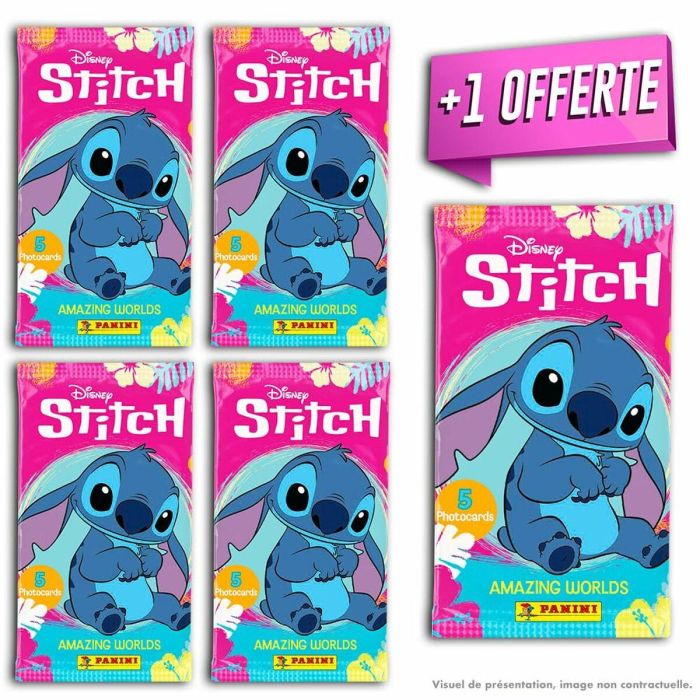 Panini STITCH PHOTOCARDS Blister PAN8051708025576 - 4 fundas + 1 gratis - 25 tarjetas 2