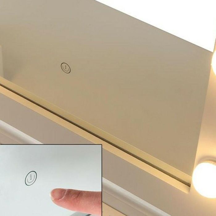 Tocador Versa Blanco Madera MDF 40 x 139 x 80 cm 1 Tocador Versa Blanco Madera MDF 40 x 139 x 80 cm 1