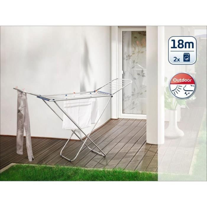 Leifheit 81151 Secadora de Ropa Classic Siena, 18m de Espacio de Secado, Ultraligera y Espaciosa, Gris 4