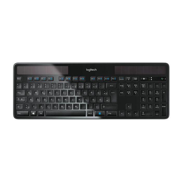 Logitech Wireless Solar Keyboard K750 - Teclado Inalámbrico Auto recargable por Luz, Diseño Ultra Fino, Conexión 2.4 GHz