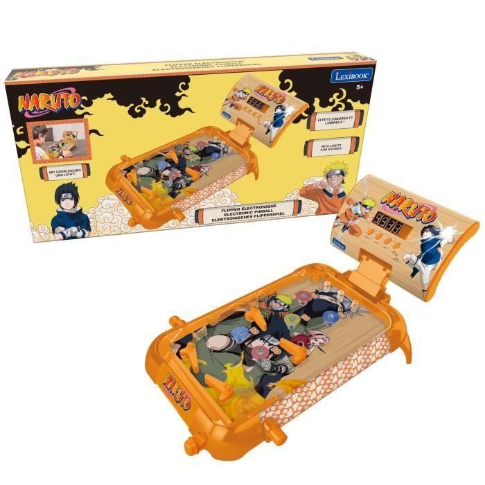 Máquina de pinball electrónica de mesa Naruto con sonidos, luces y visualización de puntuación en pantalla Máquina de pinball electrónica de mesa Naruto con sonidos, luces y visualización de puntuación en pantalla