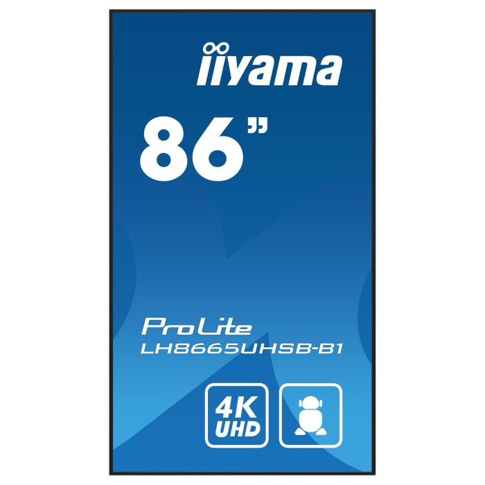 iiyama LH8665UHSB-B1 Pantalla Profesional 86 Pulgadas 4K UHD IPS 24/7 Wifi 9