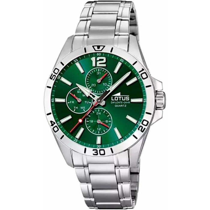 Reloj Hombre Lotus 18812/7 Verde Plateado