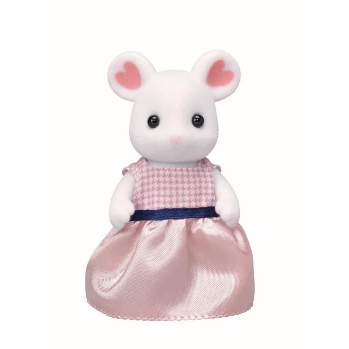 Sylvanian Families 5308 Marshmallow Mouse Family - 4 Figuras Articuladas Vestidas (Mamá, Papá, Hijo, Hija) 3