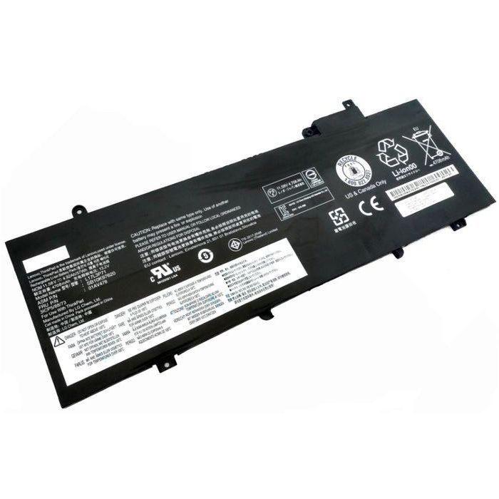 Lenovo Lithium-Ion battery, 57Wh capacity, 4950mAh, 11.52V voltage, designed for Lenovo ThinkPad T480s series laptops. Lenovo Lithium-Ion battery, 57Wh capacity, 4950mAh, 11.52V voltage, designed for Lenovo ThinkPad T480s series laptops.