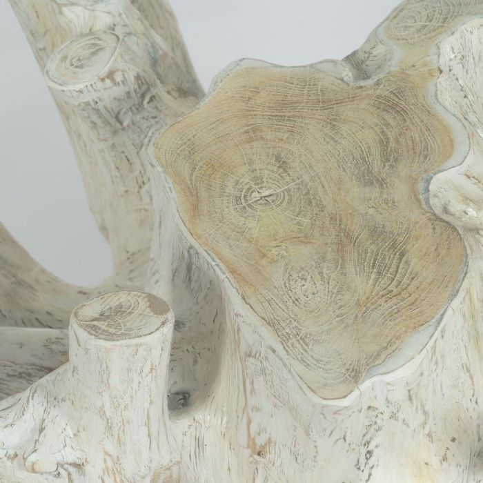 Mesa Centro Blanco Rozado 90 X 90 X 45 cm