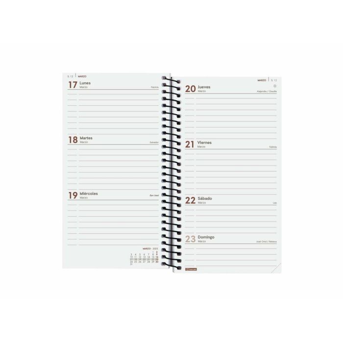 Agenda Finocam YEAR Negro Mini 9,4 x 17,1 cm 2025 2