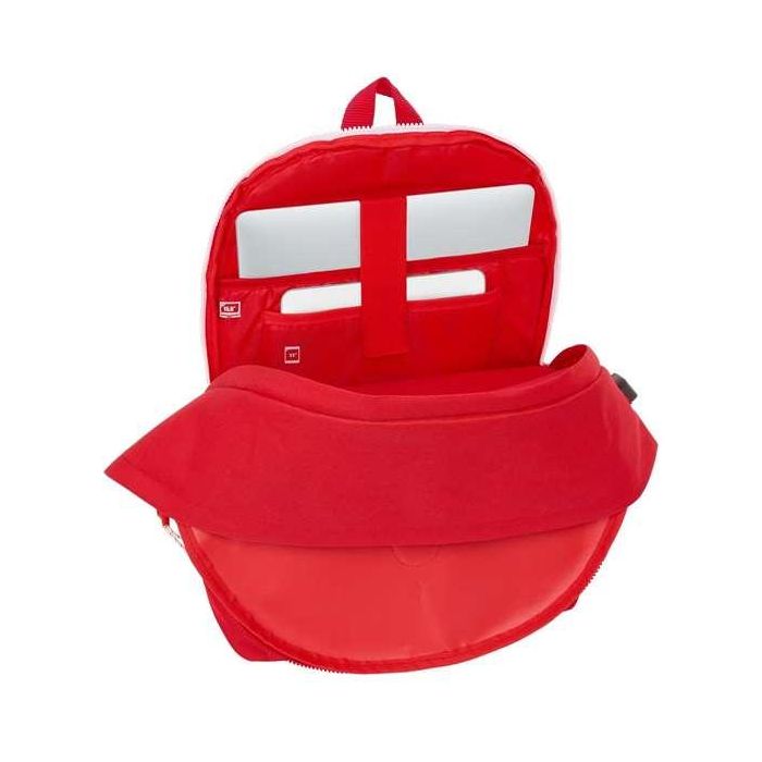 Mochila para Portátil y Tablet con Salida USB Sevilla Fútbol Club Rojo 31 x 44 x 18 cm 9 Mochila para Portátil y Tablet con Salida USB Sevilla Fútbol Club Rojo 31 x 44 x 18 cm 9