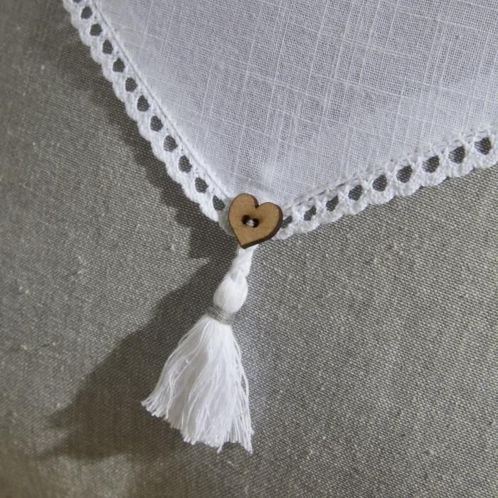 Today TOD1700240999416 Cojín HOY CHARME Textura Slub y Chambray con Pompones Capucune 40x40 cm 1