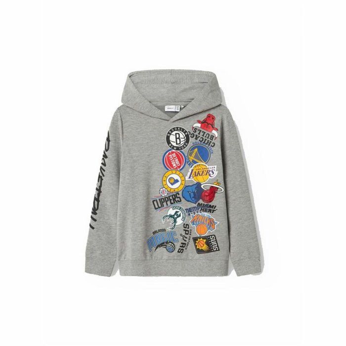 Sudadera con Capucha Niño Name It Gris claro 0 Sudadera con Capucha Niño Name It Gris claro 0