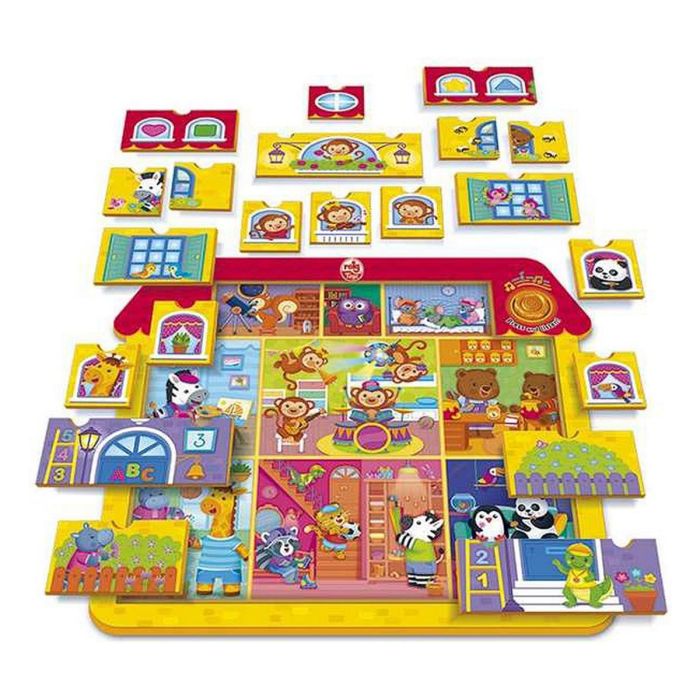 Puzzle casa construcción con 17 sonidos, mezclas y melodías 17x37x41,5 1 Puzzle casa construcción con 17 sonidos, mezclas y melodías 17x37x41,5 1