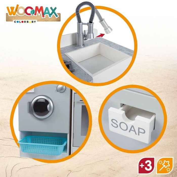 Cocina moderna de madera woomax 105x30x95 cm 5 Cocina moderna de madera woomax 105x30x95 cm 5