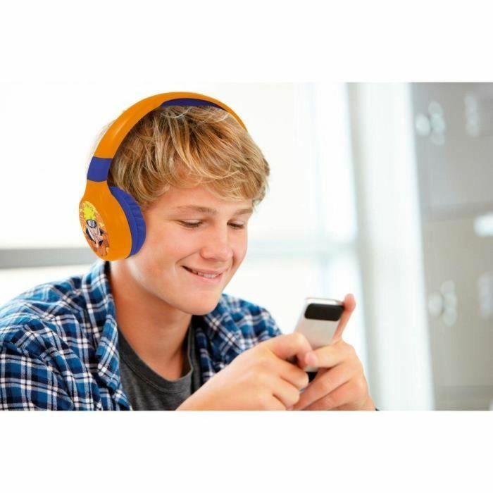 Lexibook Auriculares 2 en 1 con cable y Bluetooth LEX3380743090887 Naruto cómodos y plegables con limitación de sonido 2