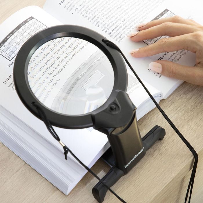 Lupa Manos Libres con luz LED Zooled InnovaGoods 6 Lupa Manos Libres con luz LED Zooled InnovaGoods 6