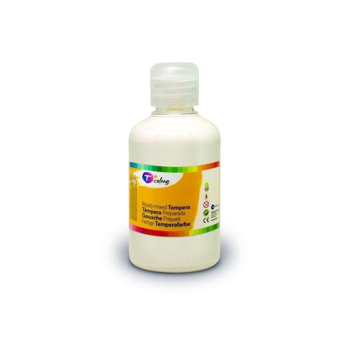 Tempera Tcolors Liquida 500 Ml (Botella) Blanco
