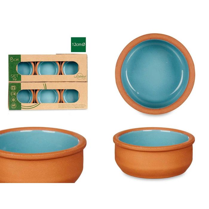Set 6 Cazuelas Barro 8 Cm Color Azul La Dehesa (10 Unidades) Set 6 Cazuelas Barro 8 Cm Color Azul La Dehesa (10 Unidades)
