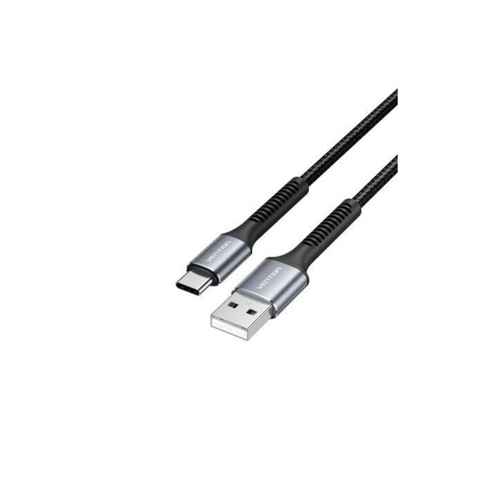 Cable USB Tipo-C Vention H13BF/ USB Macho - USB Tipo-C Macho/ 15W/ 480Mbps/ 1m/ Negro